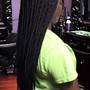 Sleek ponytail