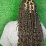 Medium boho Box Braids