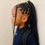 Feed-in (small sized ponytail)