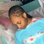 Kid's large knotless Braids