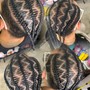 Med-Large Braids (men with ONLY HAIR ON TOP)