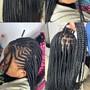 Big Tribal Braids W/ knotless box braids