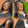 Big Tribal Braids W/ knotless box braids