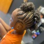 Kid's Scalp Braids No Hair Added