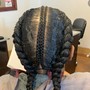 Straight back(4-6 braids)