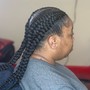 Straight back(4-6 braids)