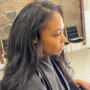 Wash and Blow Dry w/ steam treatment