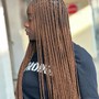 Large / Waist length knotless braids( hair included )