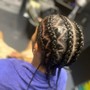 Kid's Scalp Braids No Hair Added