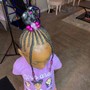 Medium natural braids w/beads