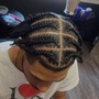 Men's Braids twist out (no locs)