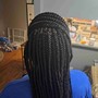 Cornrows/Box Braids combo