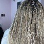 Boho  small knotless  braids