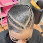 Men half head twist