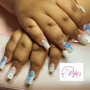 Acrylic Nails, Gel Pedicure