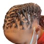 Feedin Cornrows w/ Angled Design