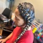 2 layer French braids