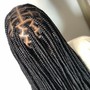 Medium Knotless Braids