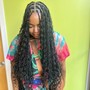 Freestyle straight back braids