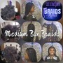 Smedium Box Braids ($50.00 deposit) let me know your color hair