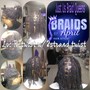 (Fulani) Tribal/Knotless Braids in back ($50.00 deposit)