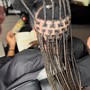 Medium Knotless Braids - mid back (Hair is included)