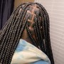 Half feed ins Half knotless braids