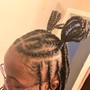 Fulani/lemonade knotless braids