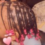 Women Small Knotless Braids