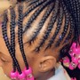 Toddler Girls braided Ponytail