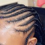 Women Small Knotless Braids