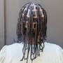 Half Up and Knotless in back (Age 15 and up)