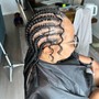 4 - 12 stitch cornrows