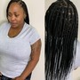 Half Knotless, bundles Sewed in Back