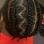 Faux loc crochet braids