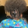 Kid's scalp Braids (extensions Added)