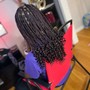 Medium knotless braids