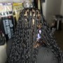 Medium Boho Knotless Braids