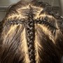 1 braid ponytail