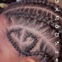 French curl braids/knotless (Medium) Hair Provided