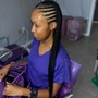 Medium Knotless Braids mid back