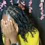 Medium knotless Braids