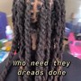 Dye  end of dreadlocks