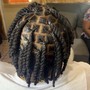 Straight back feed in cornrows (small)