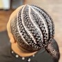 Cornrows (top of head only)