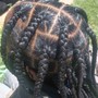 Kids small feedin pony/Bun Braids