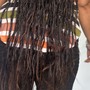 Rasta Locs with Human Curls