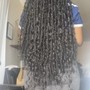 Rasta Locs with Human Curls