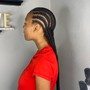 8-10 straight back braids