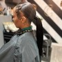 Extendo Ponytail  with Silk Press